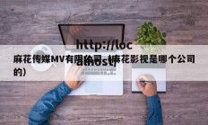 麻花传媒MV有限公司（麻花影视是哪个公司的）